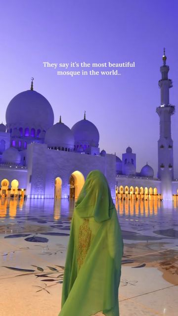 They say it’s the most beautiful mosque in the world..