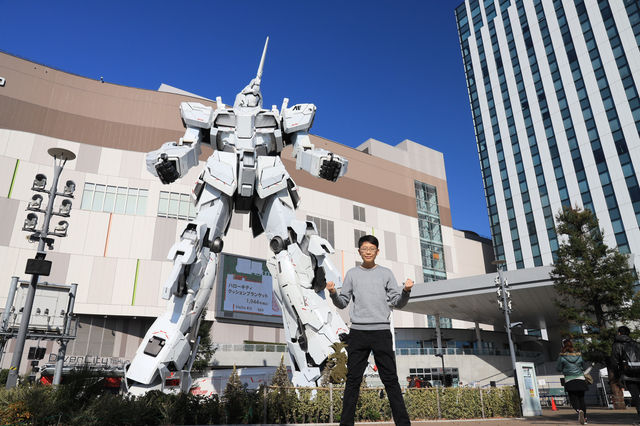 Japan free travel, must-visit for Gundam fans | Odaiba Gundam Base, look! Unicorn Gundam