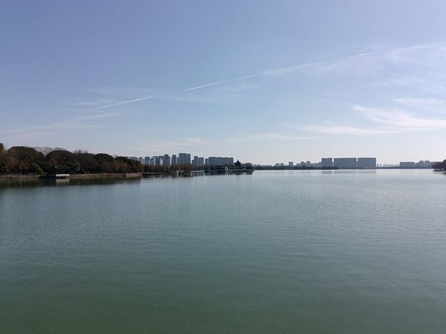 石湖公園，縮小版的杭州西湖，風景迷人！