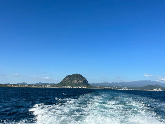 濟州島|山房山遊覽船真的賺到了！