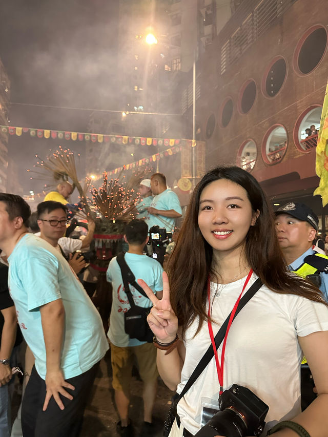 香港大坑舞火龍現場真的太震撼了！！