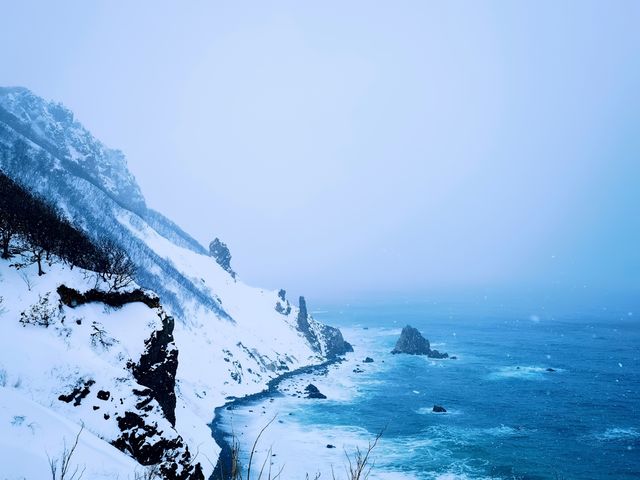 冬日小樽必打卡！祝津展望台的夢幻雪景