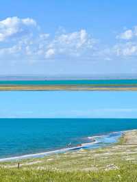 無濾鏡，在晴空下看到完美的青海湖 8月2日從西寧租車，用兩個半天沿著青海湖完成了一場悠閒的環湖之旅。