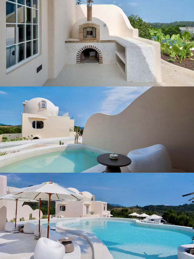 在萬寧挖到「聖托里尼平替」！這民宿真的不是國外啊喂！