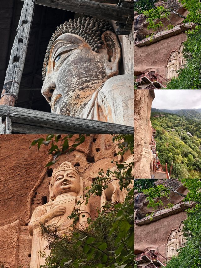 天水的天空之境，麥積山石窟實景封神！