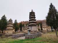 嵩山雨霧,塔影奇觀