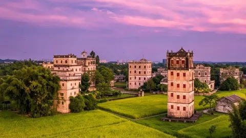 Autumn photo spots at Kaiping Diaolou — traveler post in Jiangmen