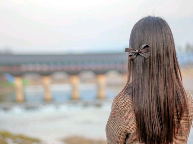 징검다리에서 인생사진을, 경주 교촌마을