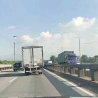 PULAU INDAH HIGHWAY WITH GREEN AND BLUE VIEW