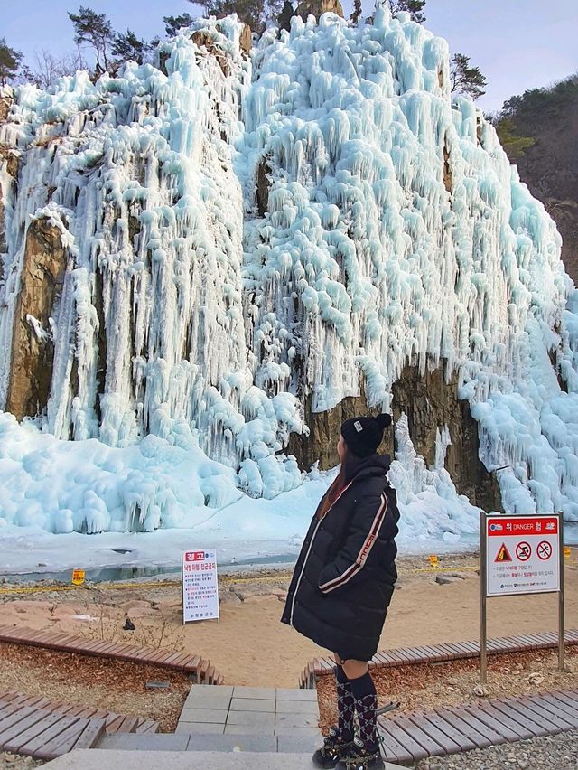 겨울핫플, 엘사가 다녀가는 청송 얼음골❄️