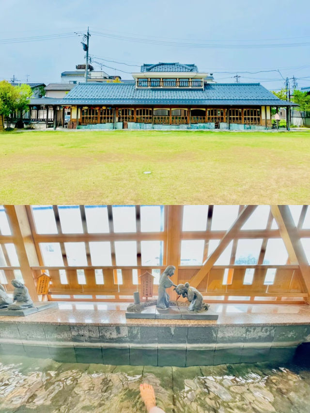 【福井】大正ロマン香る総ひのきの足湯♨️芦湯