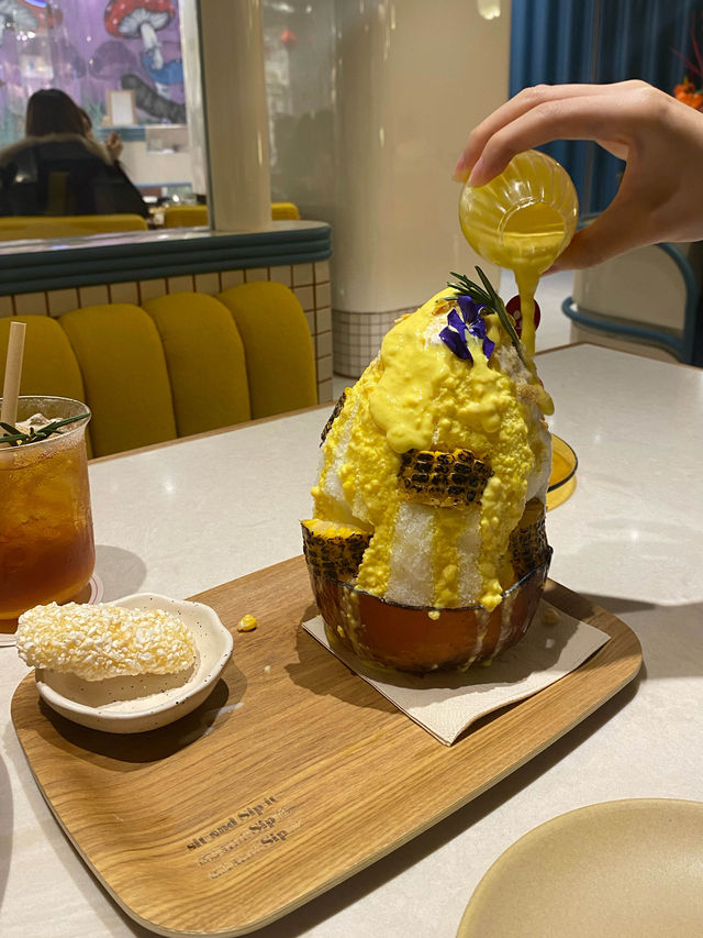 尖沙咀海港城Sips;;lban：韓式風格餐廳，甜品冰茶口感豐富