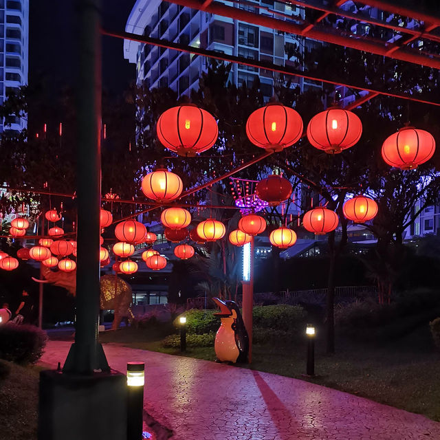 Colourful LED lights backdrop