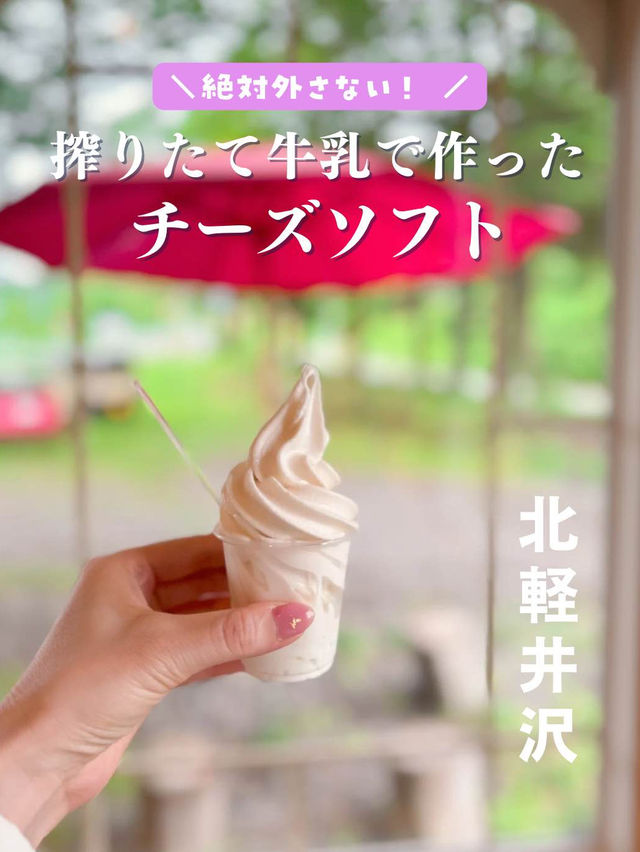 搾りたて牛乳で作ったチーズソフト🍦🧀