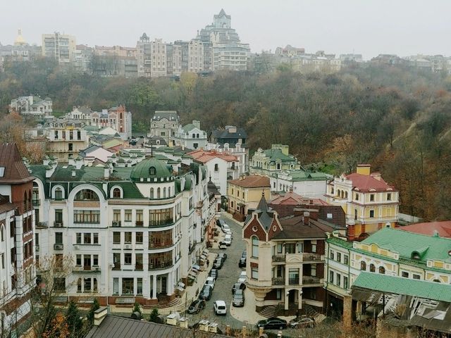 最具代表性拍攝地，從高空俯瞰基輔市