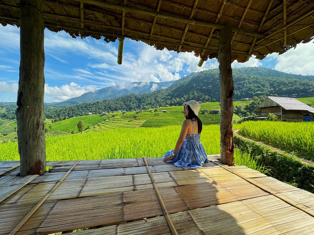 บ้านพักแฮเก นาขั้นบันไดป่าบงเปียง