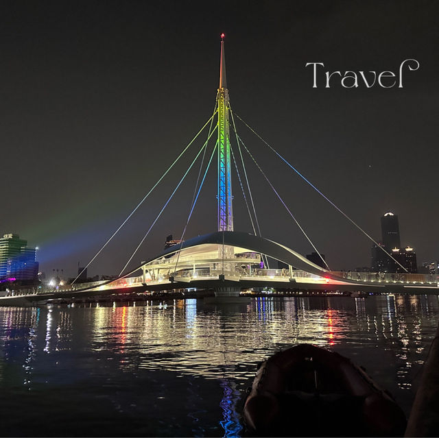 高雄港大港橋的夜景燈飾魅力與大港倉的遊歷