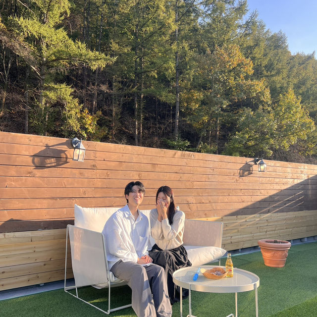 대전 근교 동학사 감성숙소, 여기에요