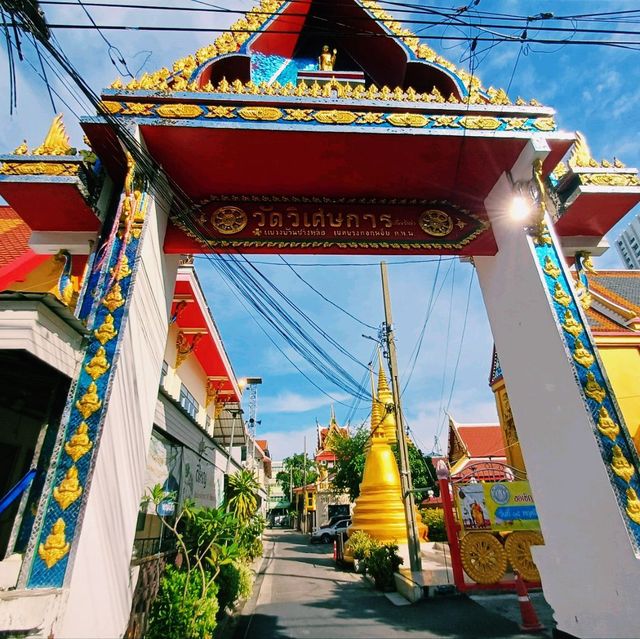 泰國曼谷湄南河畔皇家古跡寺廟景點:Wat Wiset Kan，適合拍照📸打卡