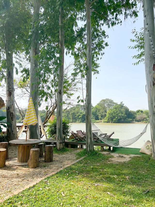 ร้านคาเฟ่ริมน้ำแม่กลอง 🌿🌳 High River Café