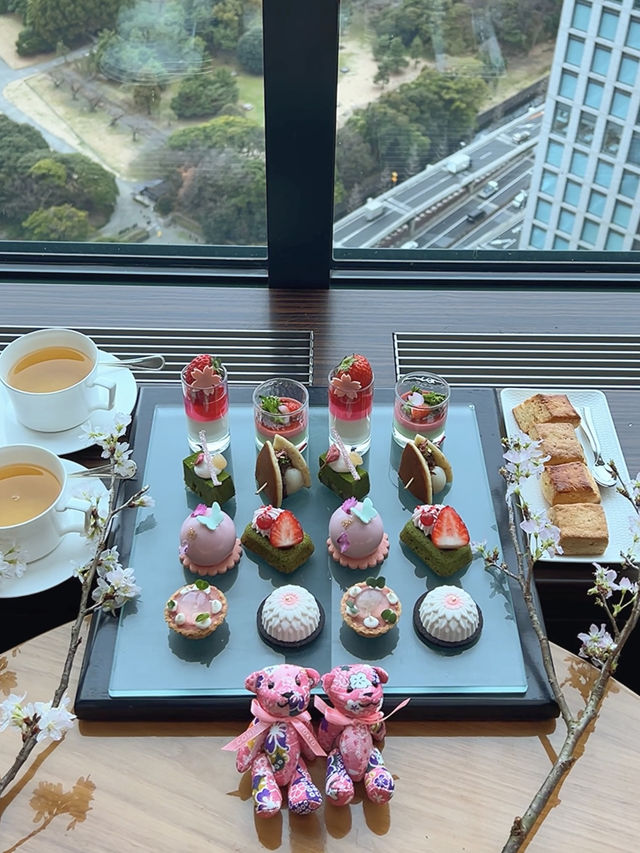 🌸Sakura Afternoon Tea at Conrad Tokyo🌸🧸