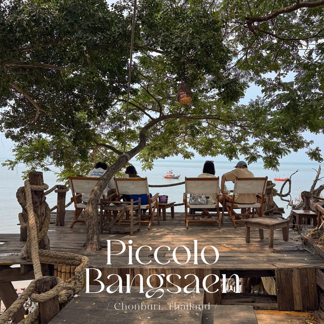 คาเฟ่ริมทะเลสไตล์ชาวเกาะวิวสวยสุดปัง ณ บางแสน🛟🏝️