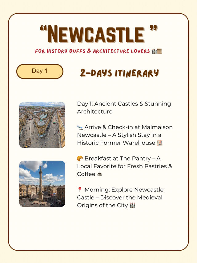 Newcastle itinerary -History & Culture 