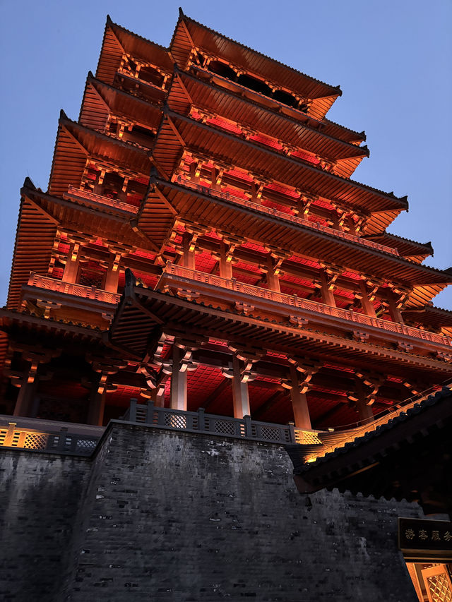 漢中に来たら天漢楼の夜景を楽しもう