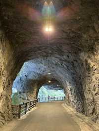 Walking through stone and time at Tunnel of Nine Turns, Hualien