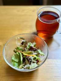 Tai Katsu Burger in a Charming Machiya Café – A Taste of Dogo