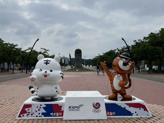공원 산책후 티타임