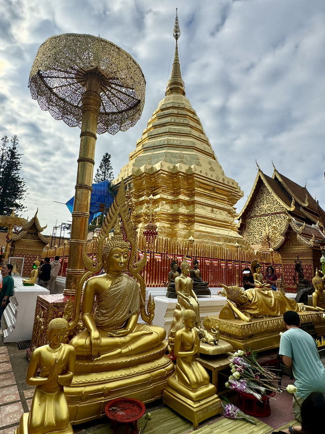 "Golden Peace Above Chiang Mai – Doi Suthep Temple” 🔔 