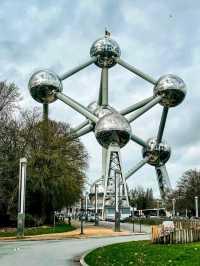 🌐✨ Europe budget Trip:Atomium Brussels – The Giant Icon of Belgium! 🇧🇪