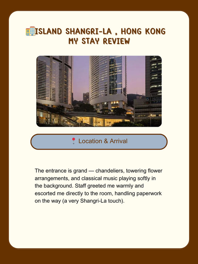 🏨 Island Shangri-La – Hongkong