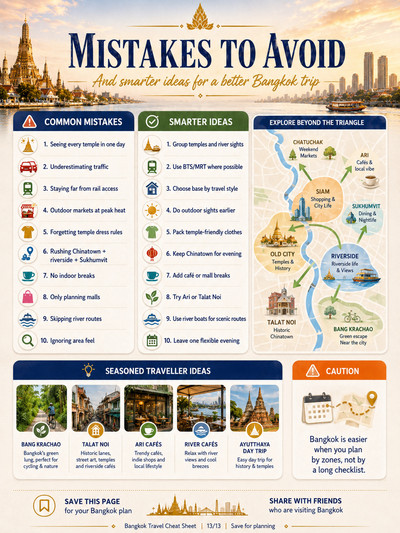 Bangkok Travel Cheat Sheet: First-timer routes, areas, food