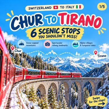 【瑞士/意大利】Chur 到 Tirano 伯連納列車全攻略 — 6 個必去絕美車站推介！
