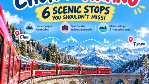 🚞🇨🇭 CHUR TO TIRANO 🇮🇹 — 6 SCENIC STOPS YOU CAN’T MISS! — traveler post in Chur