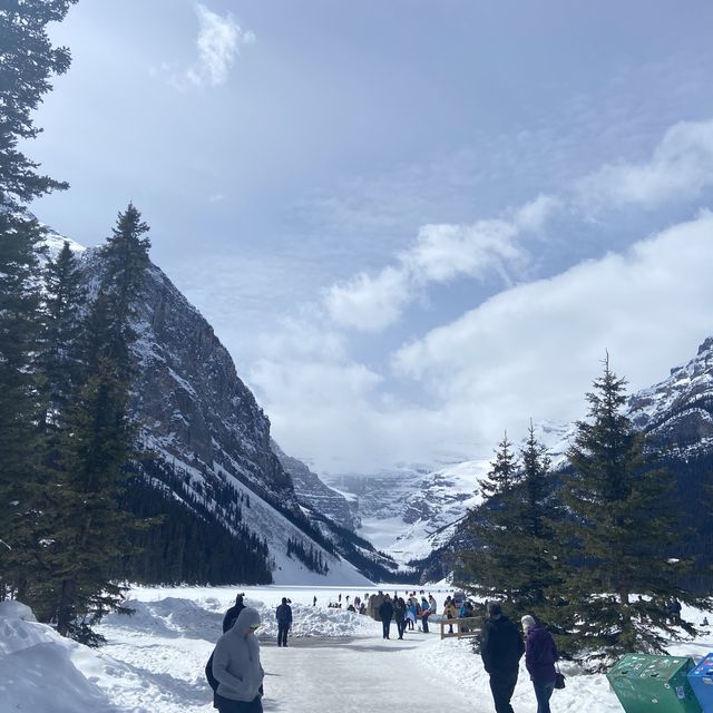 Lake Louise in Spring - still Frozen!