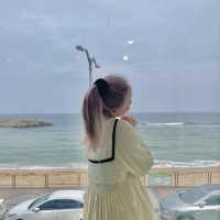 속초버스터미널 근처에서 오션뷰 카페를 즐기고 싶다면? 🌊☕️