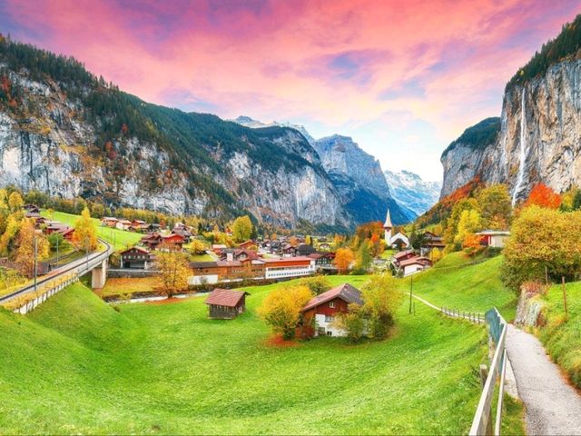 Lauterbrunnen, Switzerland: A popular destination for hikers, skiers, and nature lovers