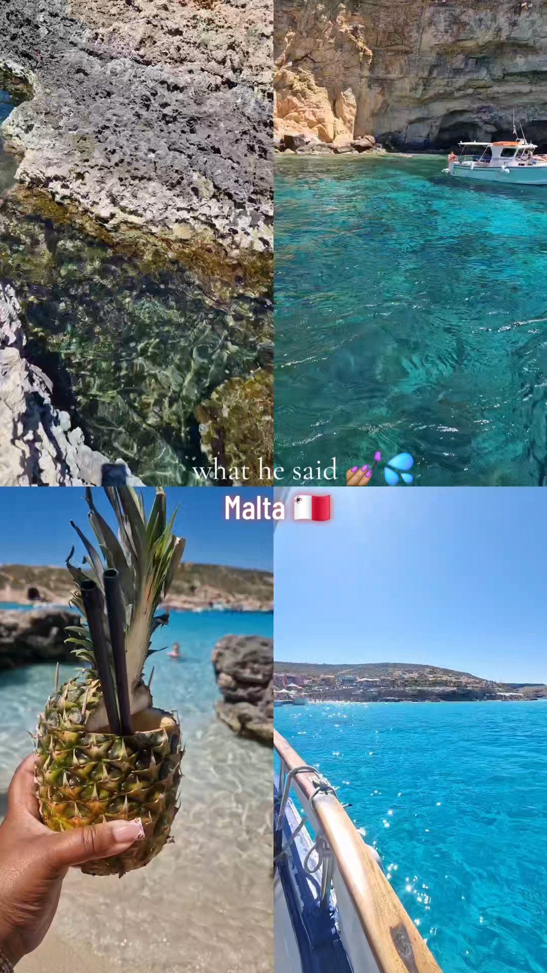 The crystal clear waters of Malta 🇲🇹