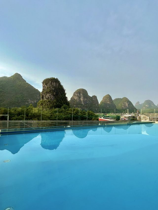 The roof of Yangshuo hotel 