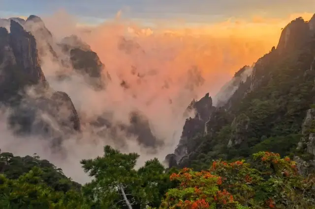 Huangshan Scenic Area in Anhui: The autumn scenery is gradually becoming picturesque