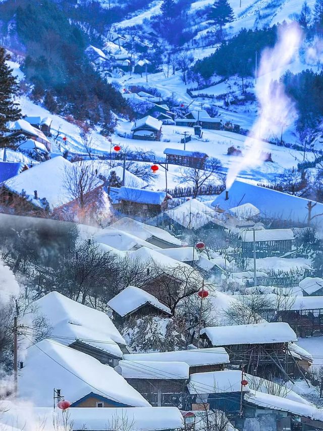 這裡被遊客譽為"關東雪村﹣﹣水墨松嶺"，