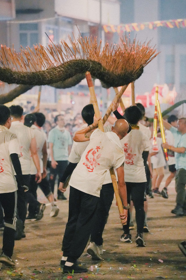 香港大坑舞火龍現場真的太震撼了！！