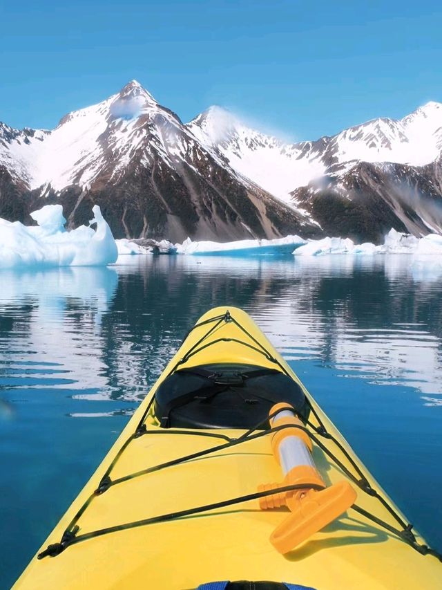 Adventure at it's Peak at Bear Glacier kayak❤️