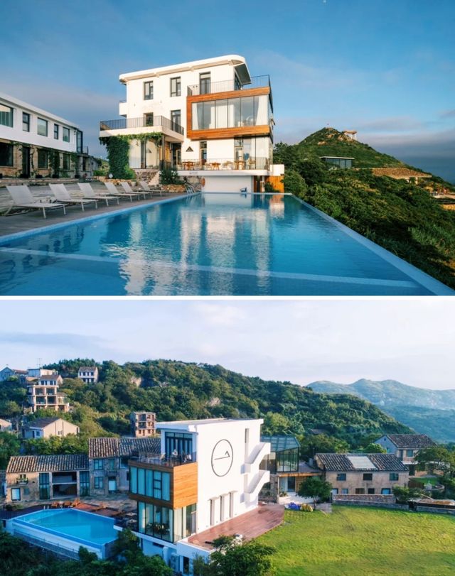 坐擁海景落日的輕奢石屋民宿。