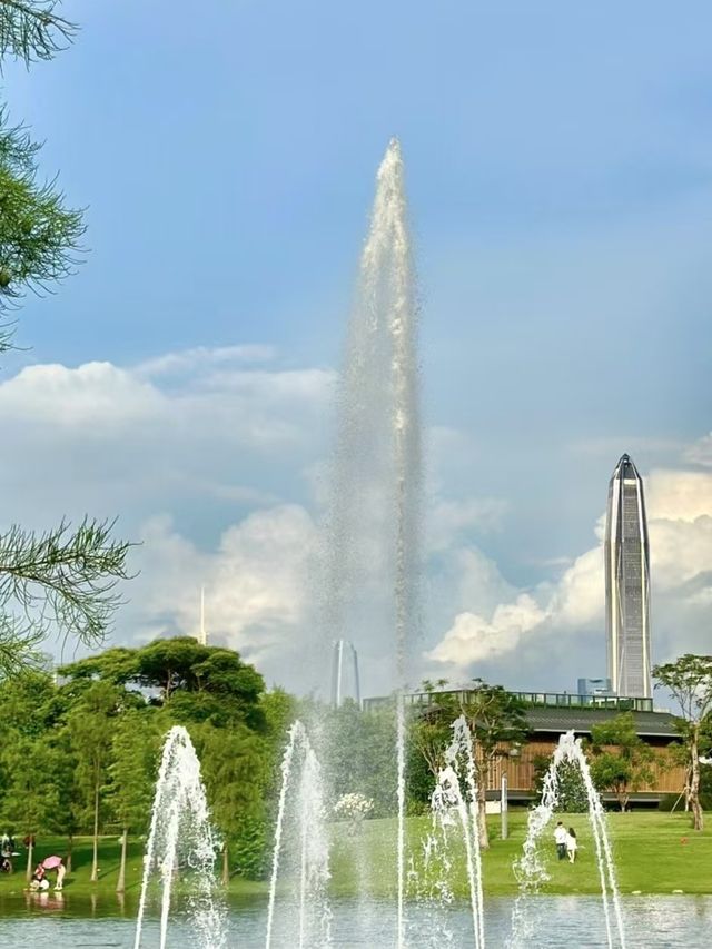 香蜜公園，不愧深圳富人區的後花園！。