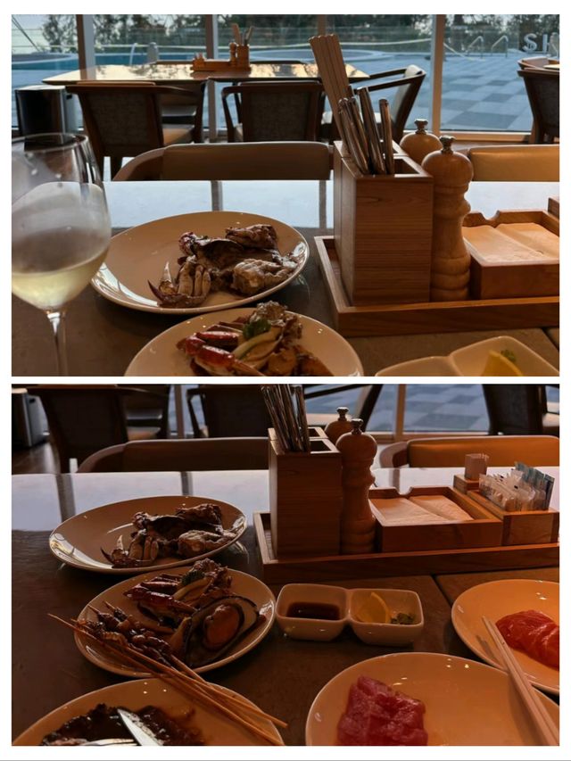 在北海房間裡看海的酒店，看日落