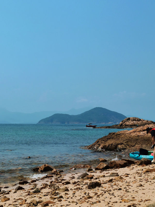 🏄‍♀️香港綠蛋島劃獨木舟，超刺激！